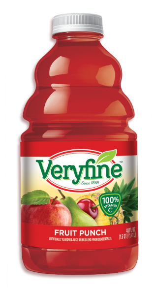 VeryFine 48oz Fruit Punch Juice bottle